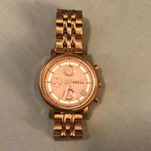 Fossil Rose Gold Watch